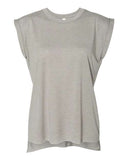 Bella+Canvas Women’s Flowy Rolled Cuffs Muscle Tee