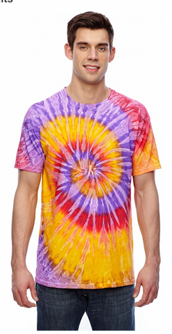 Multi-Color Tie-Dyed T-Shirt